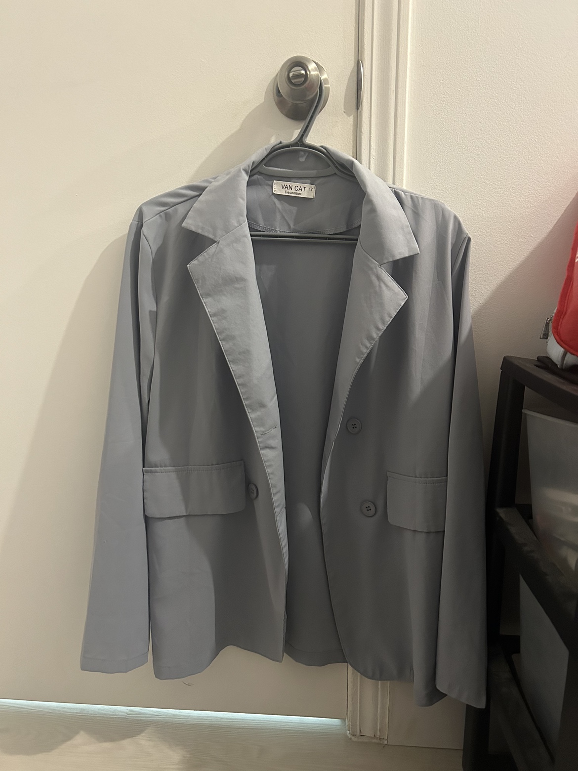 Blue thin blazer thumbnail