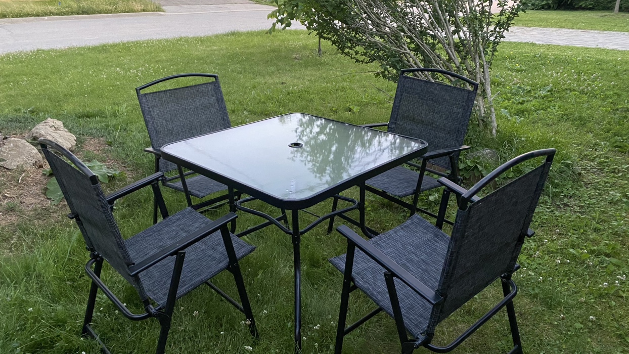 Patio table and chairs