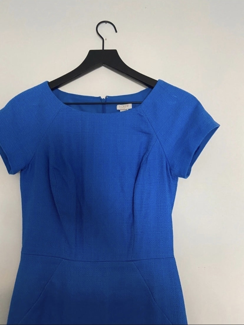 J.Crew sheath dress in royal blue size 00 - photo 2