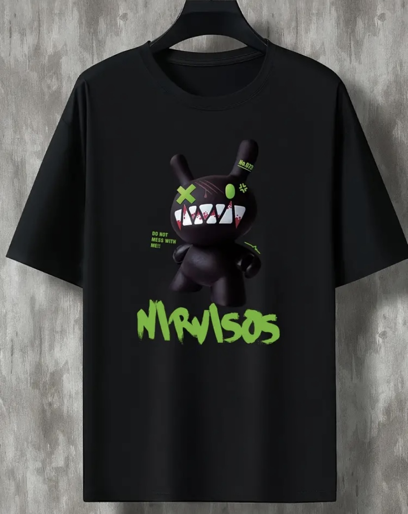Monster print t-shirt 4xL