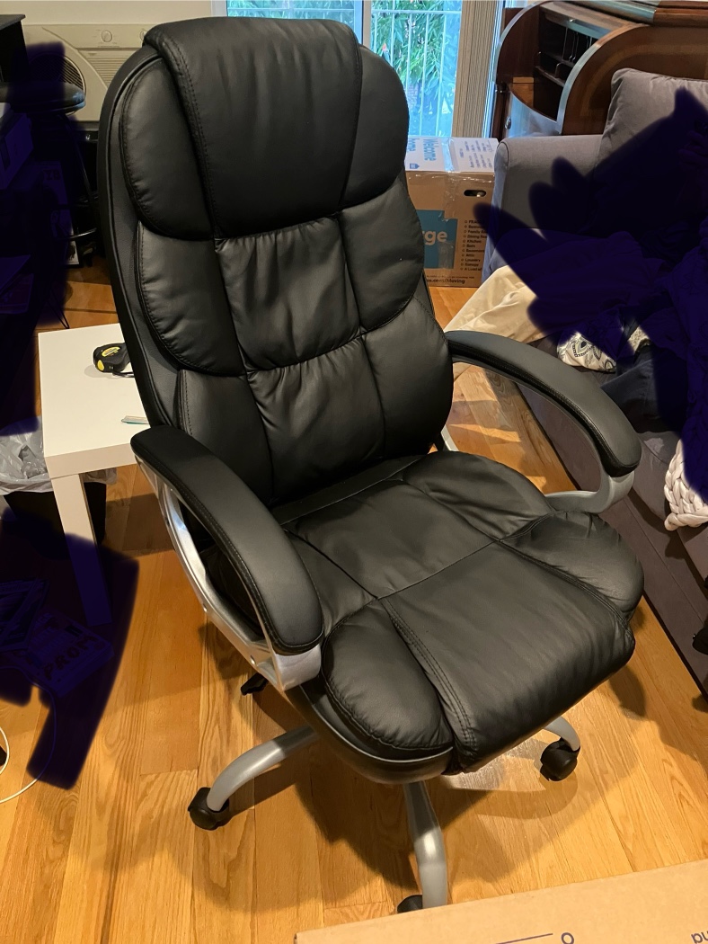 Black office swivel office computer ergonomic chair