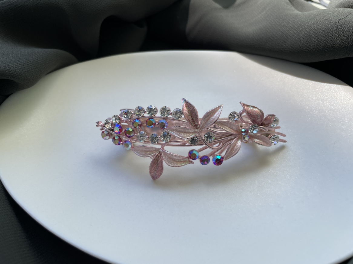 Swarovski Crystal Butterfly Hair Clip thumbnail