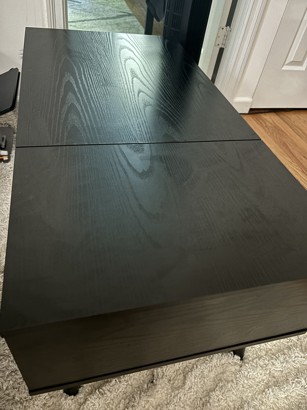 Lift top coffee table with storage