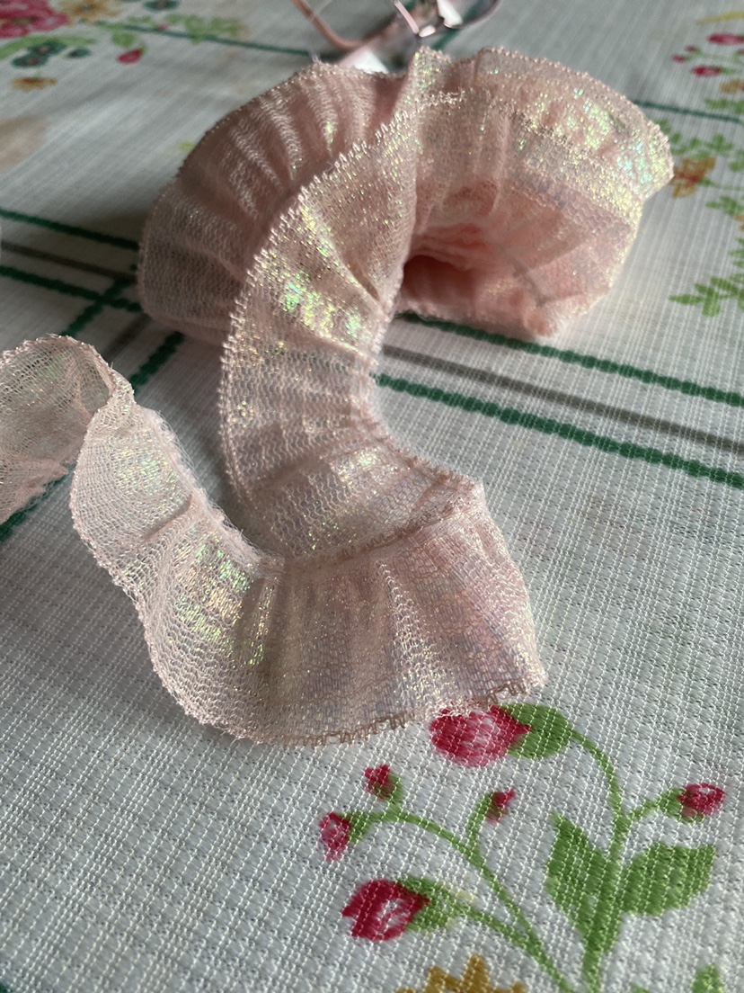 Pink lace net beautiful 🧡