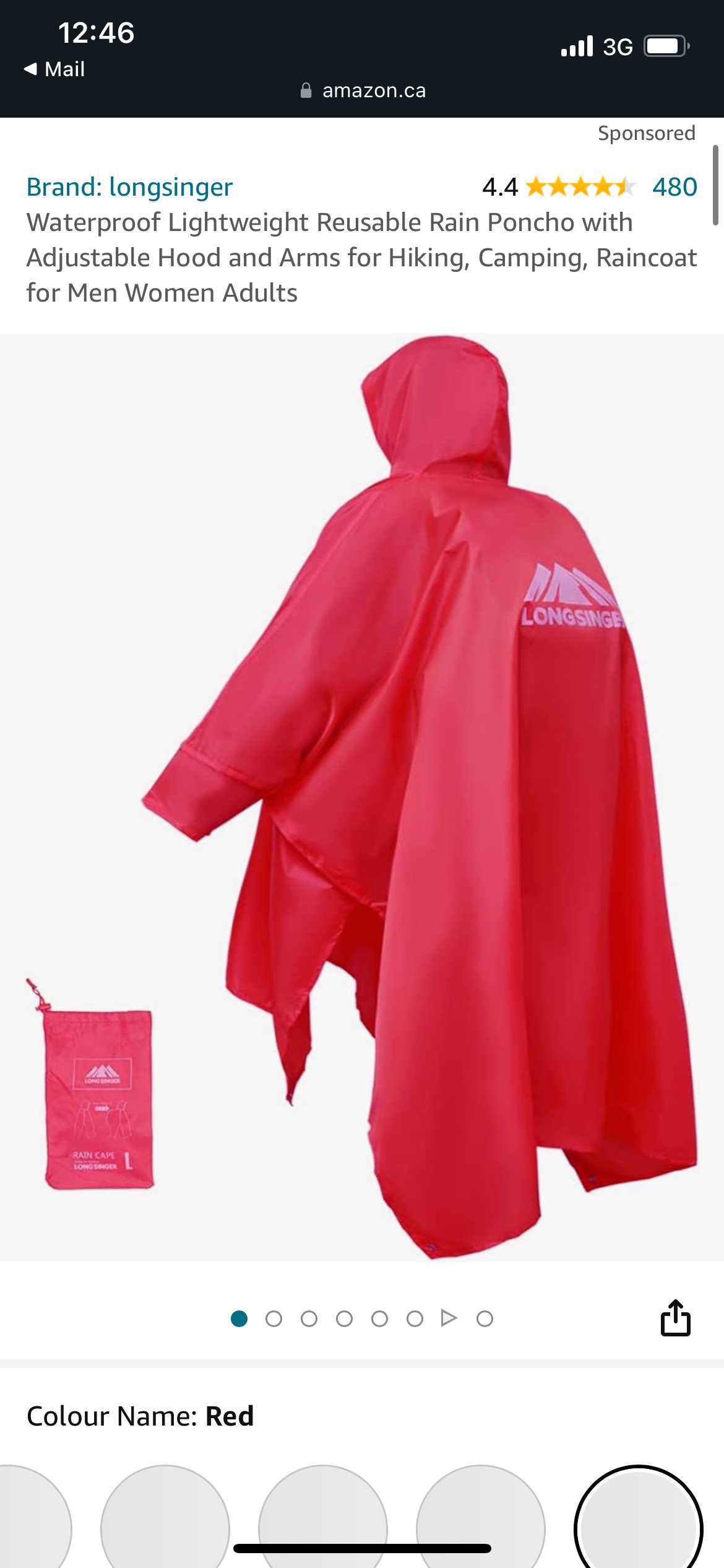 Backpacking poncho