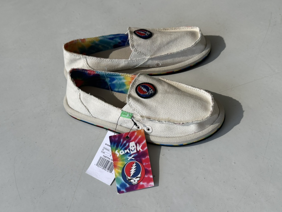 NEW- Sanuk Grateful Dead Sidewalk Surfer Hemp Women’s Shoes - photo 5