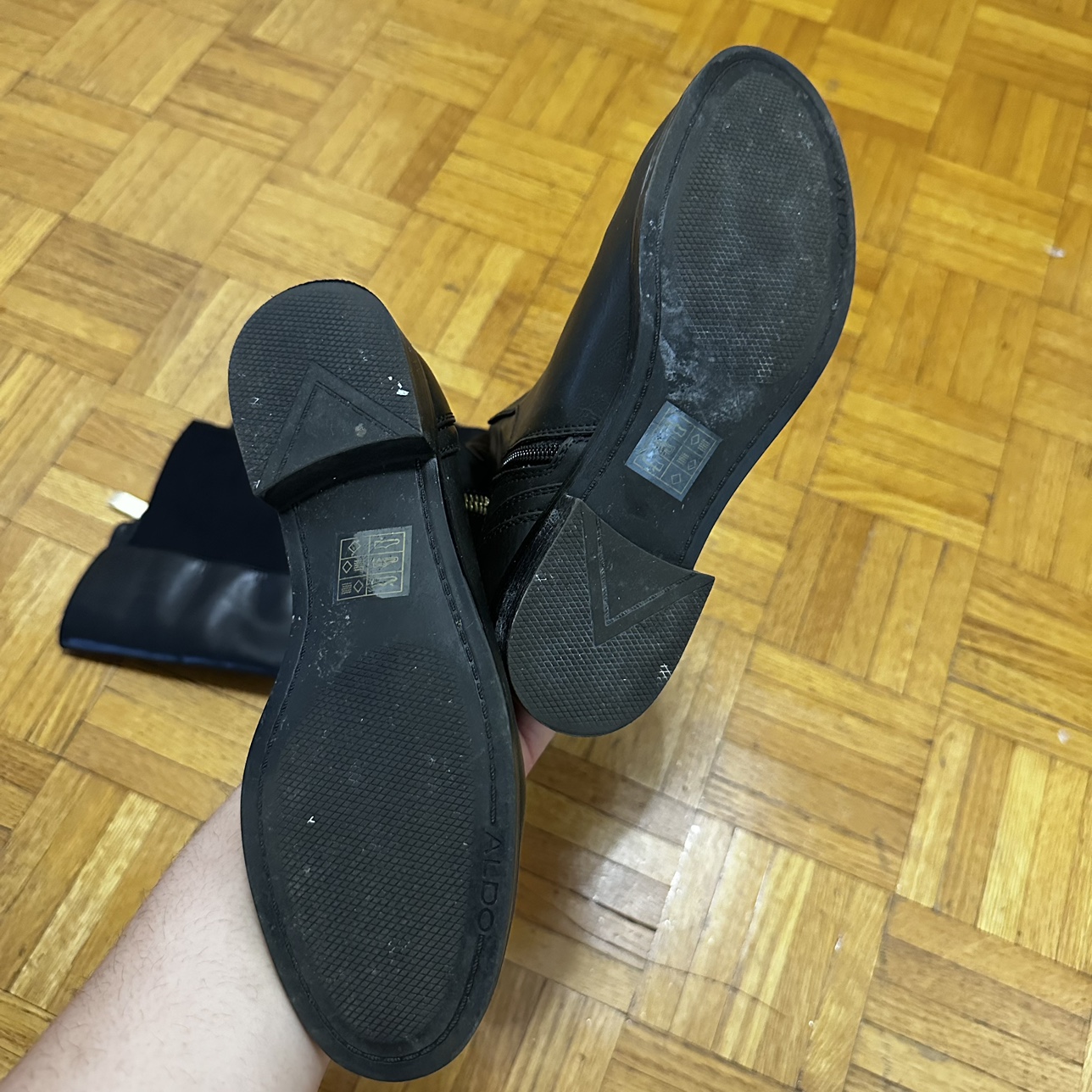 ALDO  Black knee High Riding Boots image indicator(4)