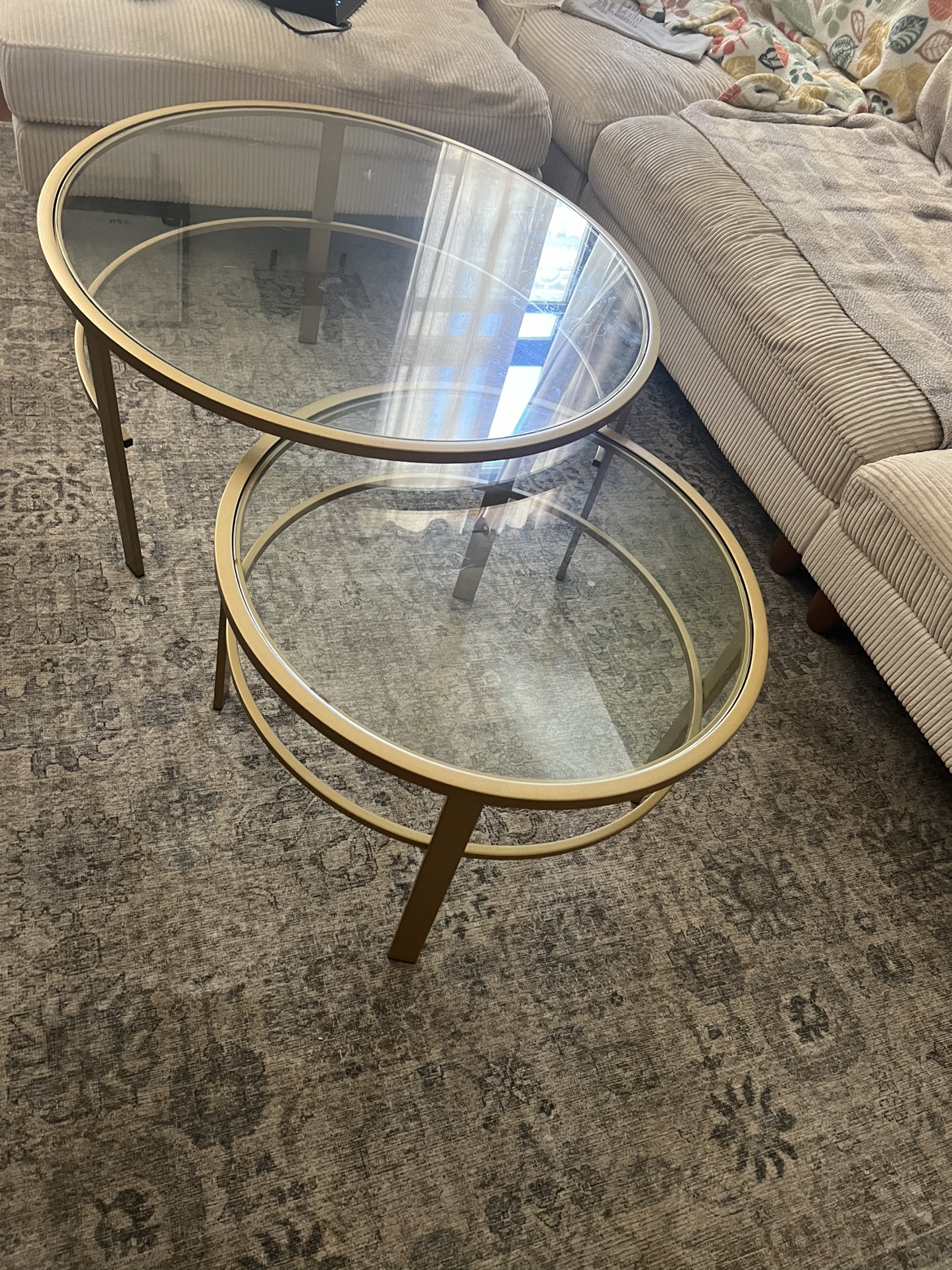 Wayfair coffee Table Gold Glass - photo 5