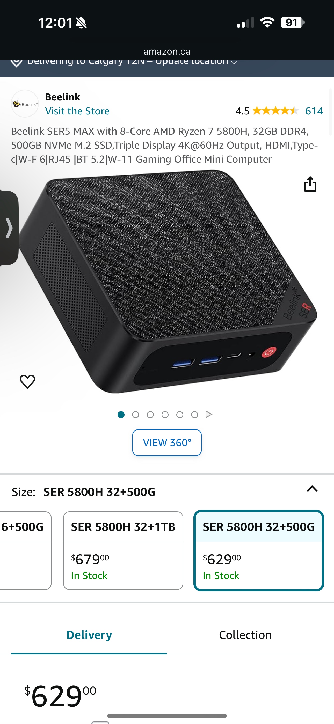 Beelink SER5 MAX mini pc 32 gb ram - photo 2