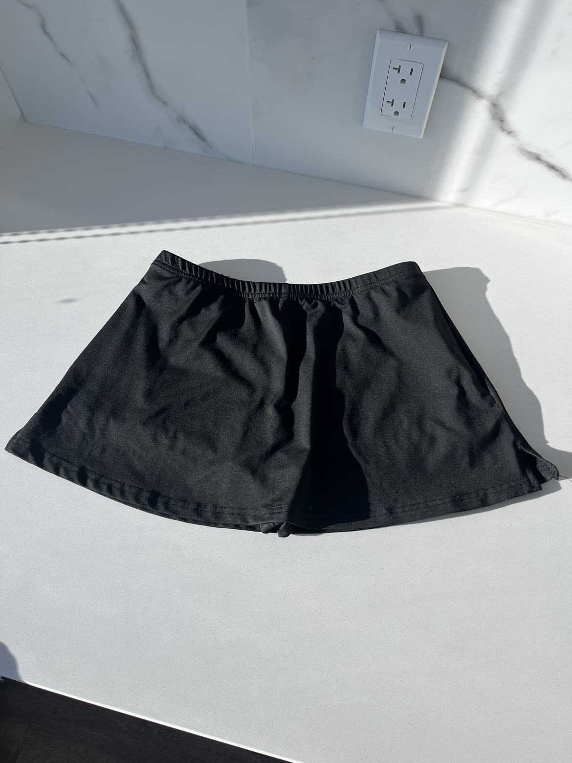 Black sports skirt with shorts thumbnail