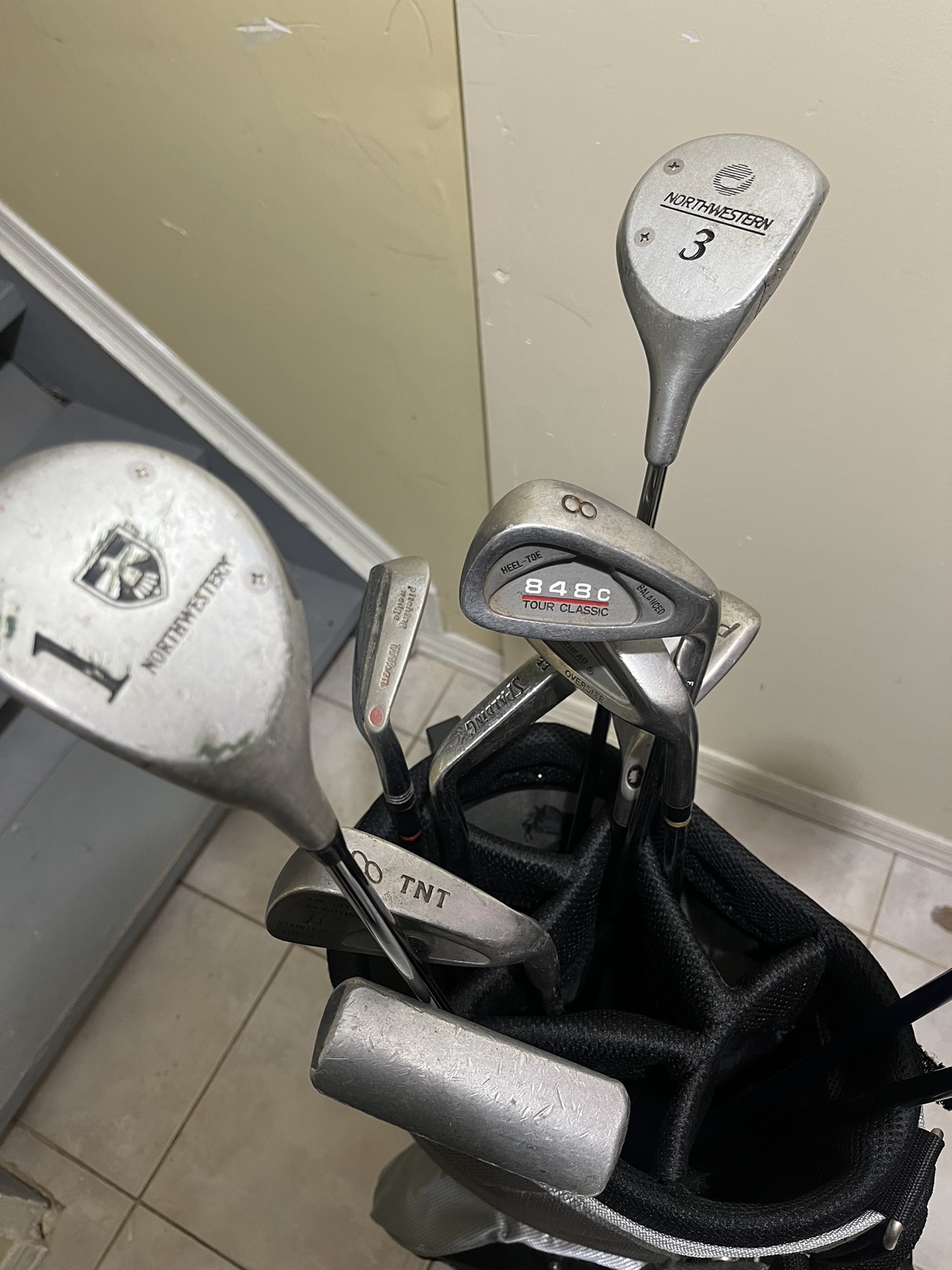 Golf clubs and golf bag image indicator(4)