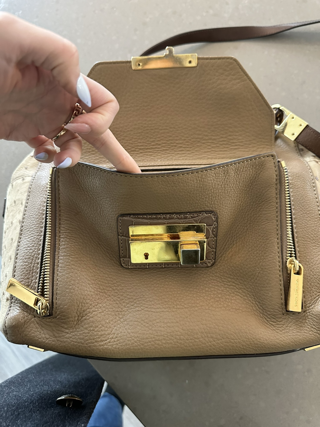 Ostrich leather purse - photo 3
