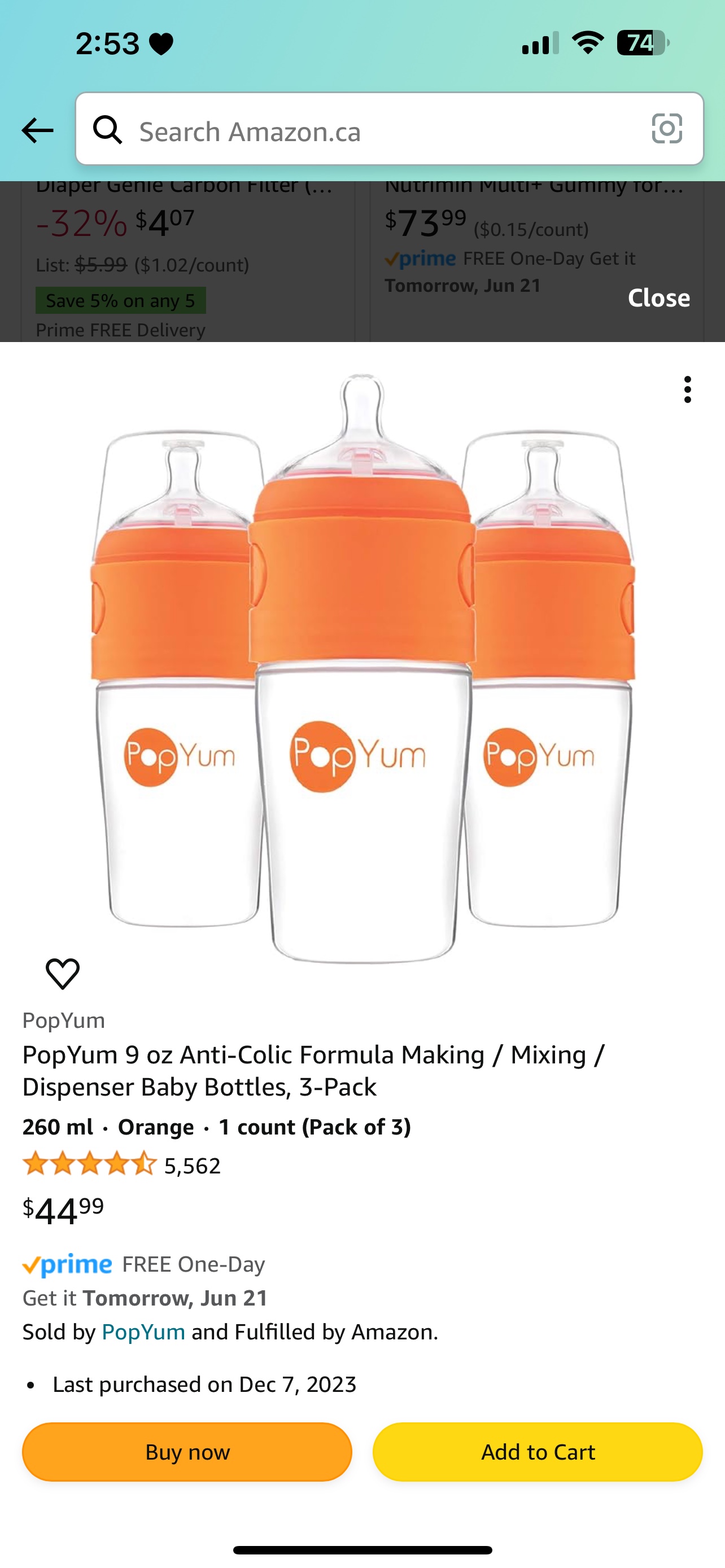 PopYum Anti Colic 9oz Baby Bottle image indicator(4)