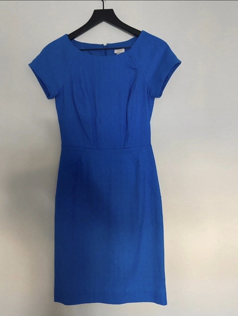 J.Crew sheath dress in royal blue size 00