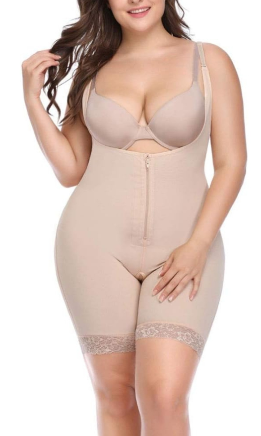 Women Full Bodysuit Firm Tummy Control Shapewear Corset Open thumbnail