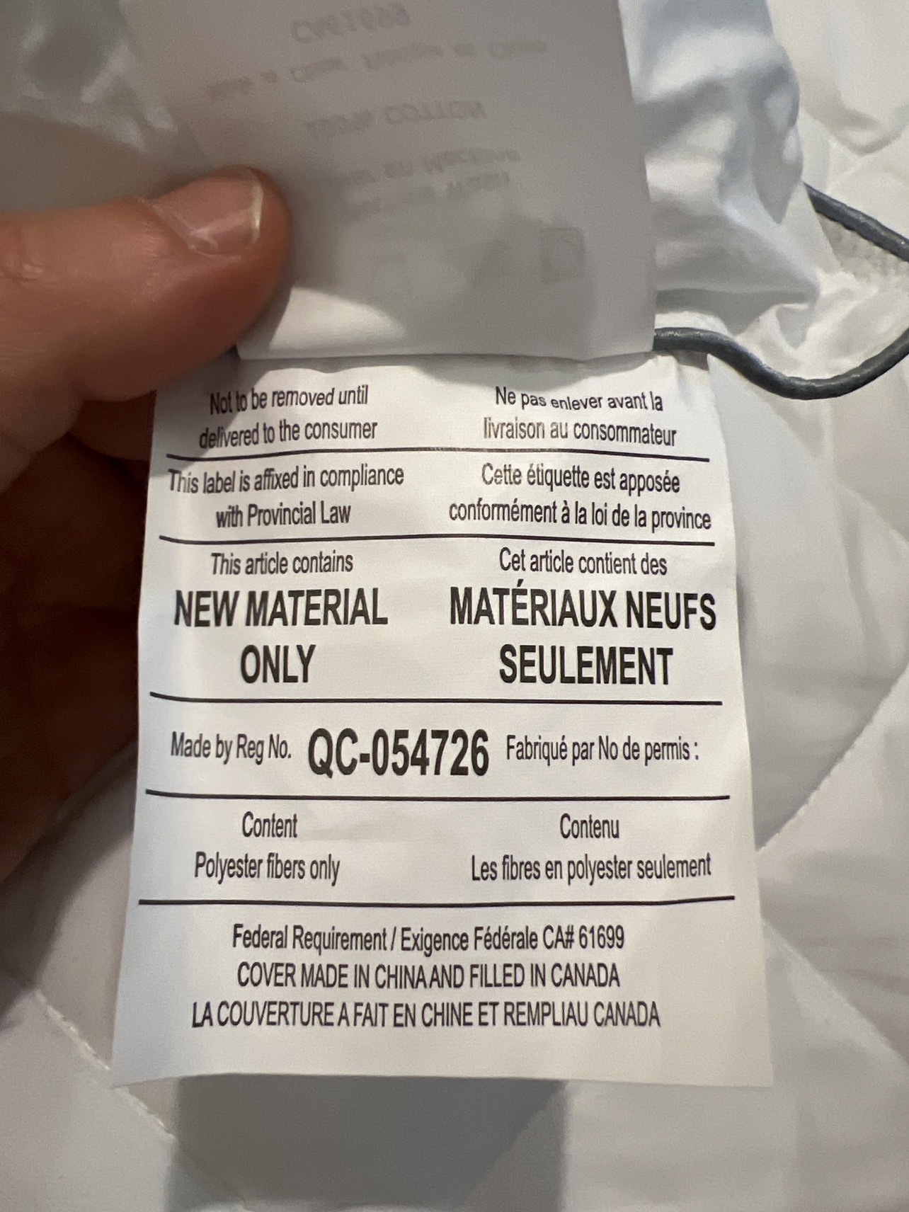 Polyester Pillow - machine washable - clean - photo 4