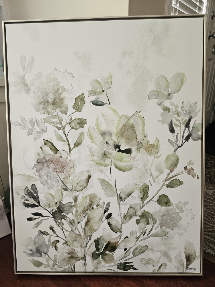 Wall prints with painted details 4 pcs