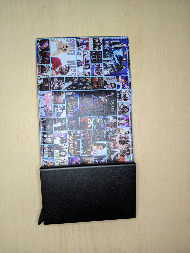 Celebrities Collage Tri-Fold Wallet With Cards Push Up Function image indicator(3)