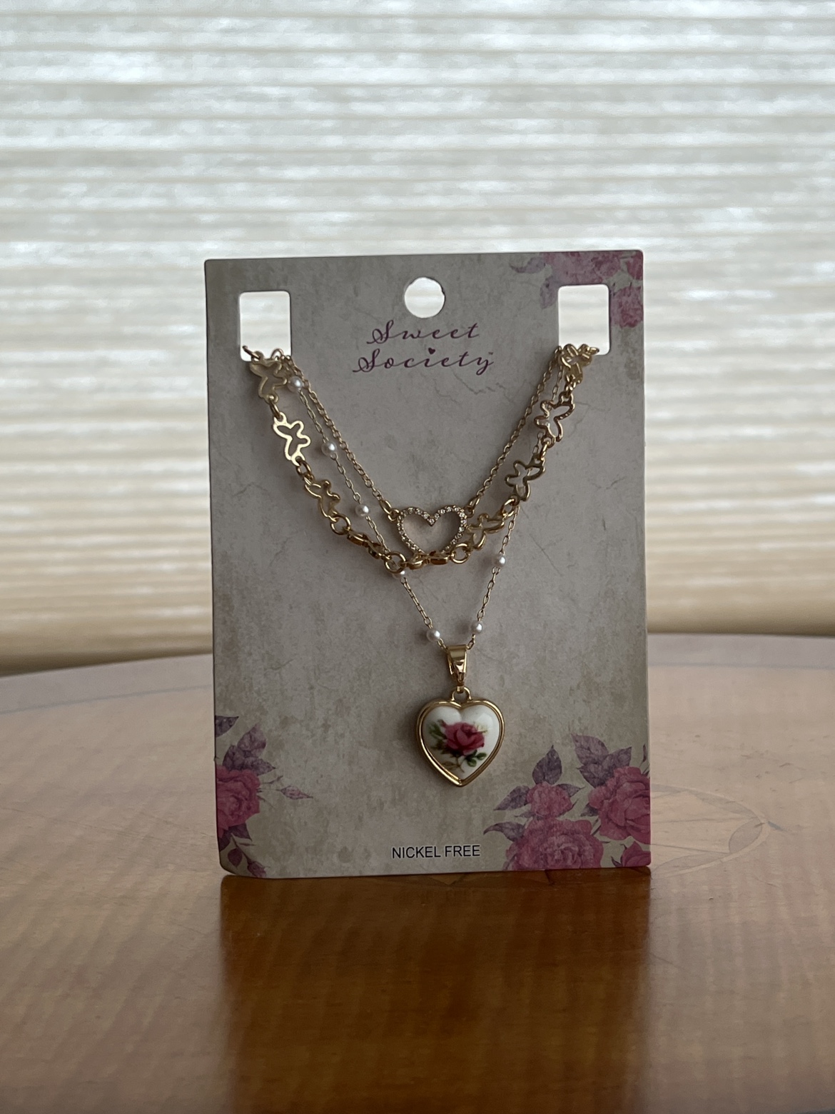 3pc Floral Necklace Set