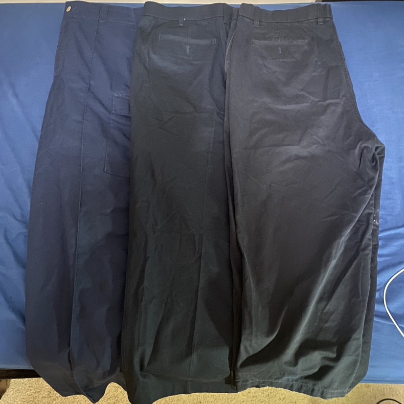 Men’s navy blue Widecut pants