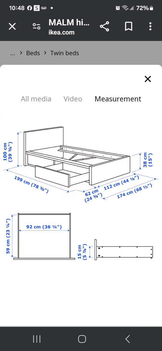 twin bed with mattress - photo 3