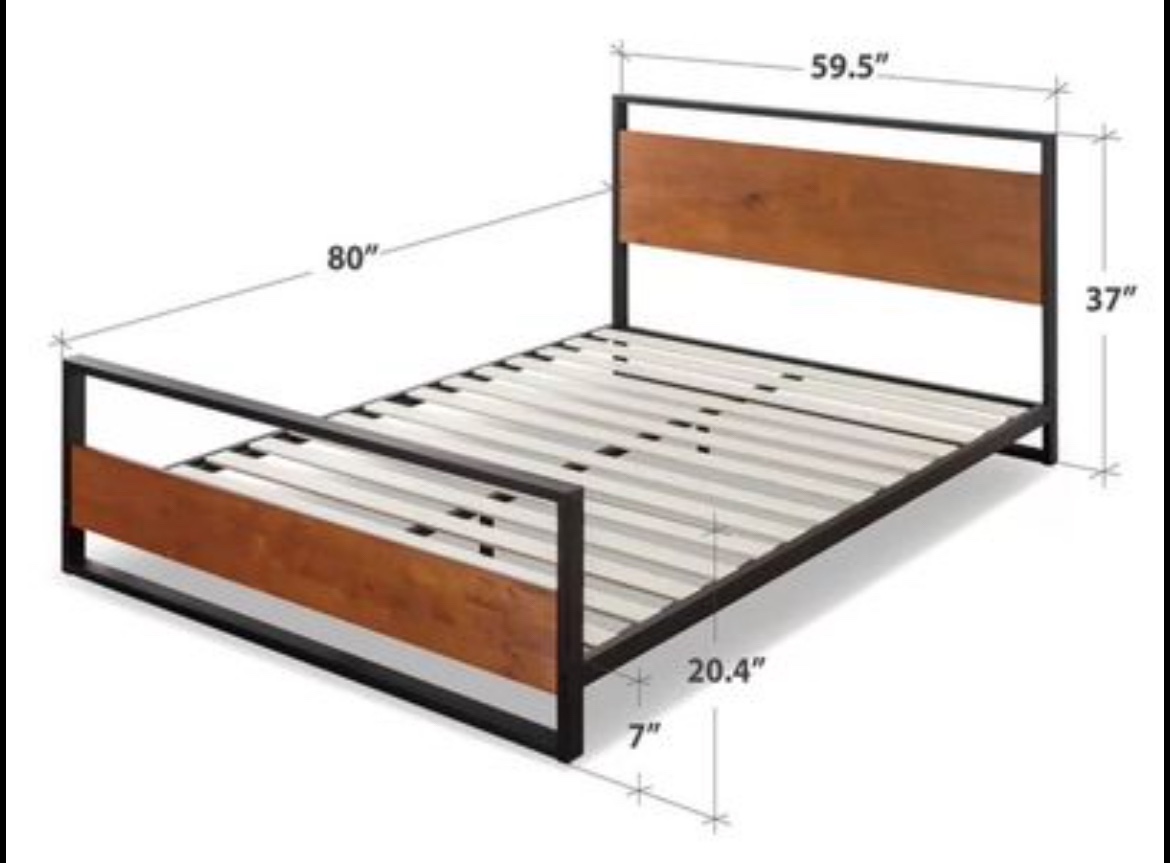 Large wooden bed frame - photo 3