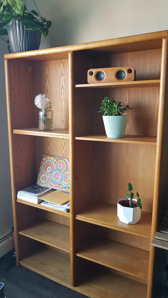 Wooden bookcase