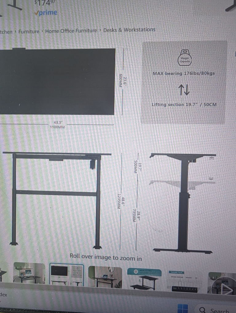 Electronic Stand Up Desk - 43x24" - photo 4