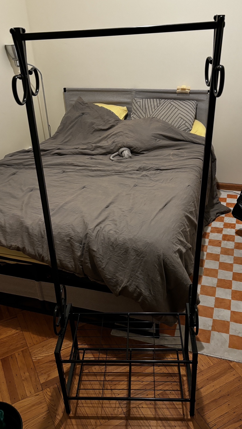 Black Clothing Rack. Moving Sale🚚 - photo 2