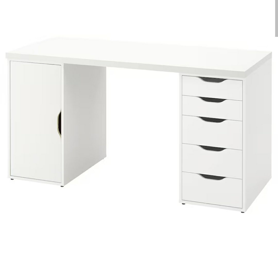 Work desk with drawers, only 8 months old