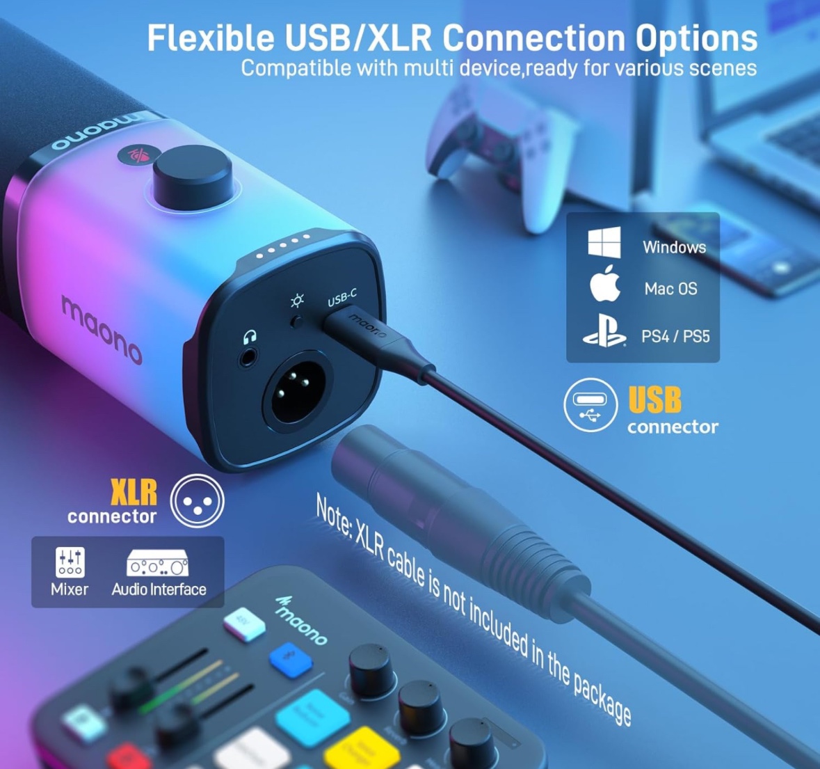 *BRAND NEW* - 🎙️Computer/Gaming Microphone + RBG Light🎙️ - photo 4