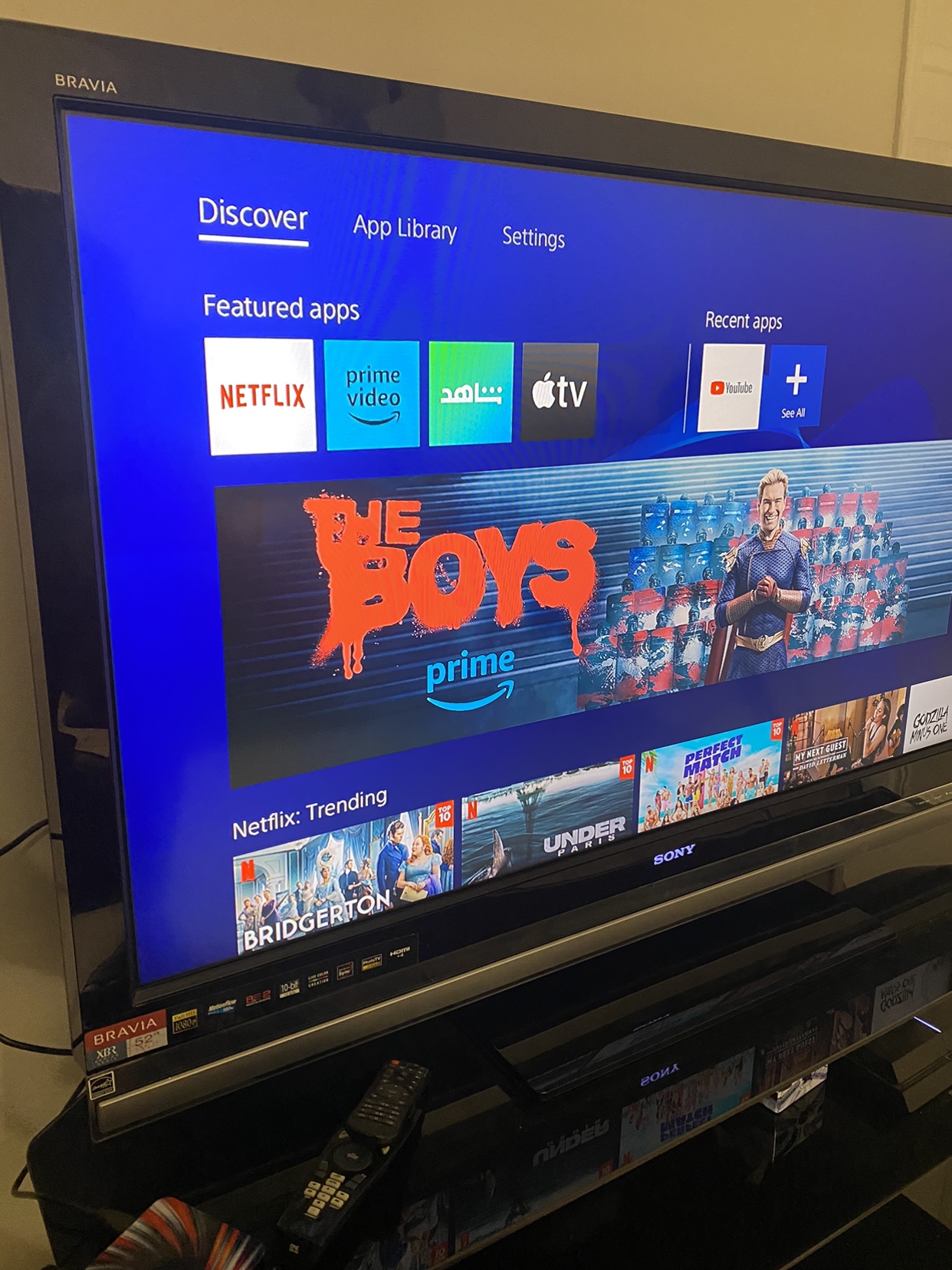 Sony BRAVIA 52” TV with Black TV Stand - photo 3