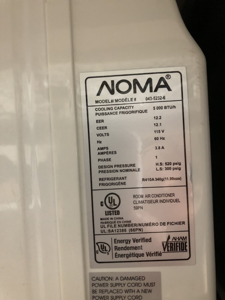 Air condition / Window unit (5000 BTU) image indicator(6)