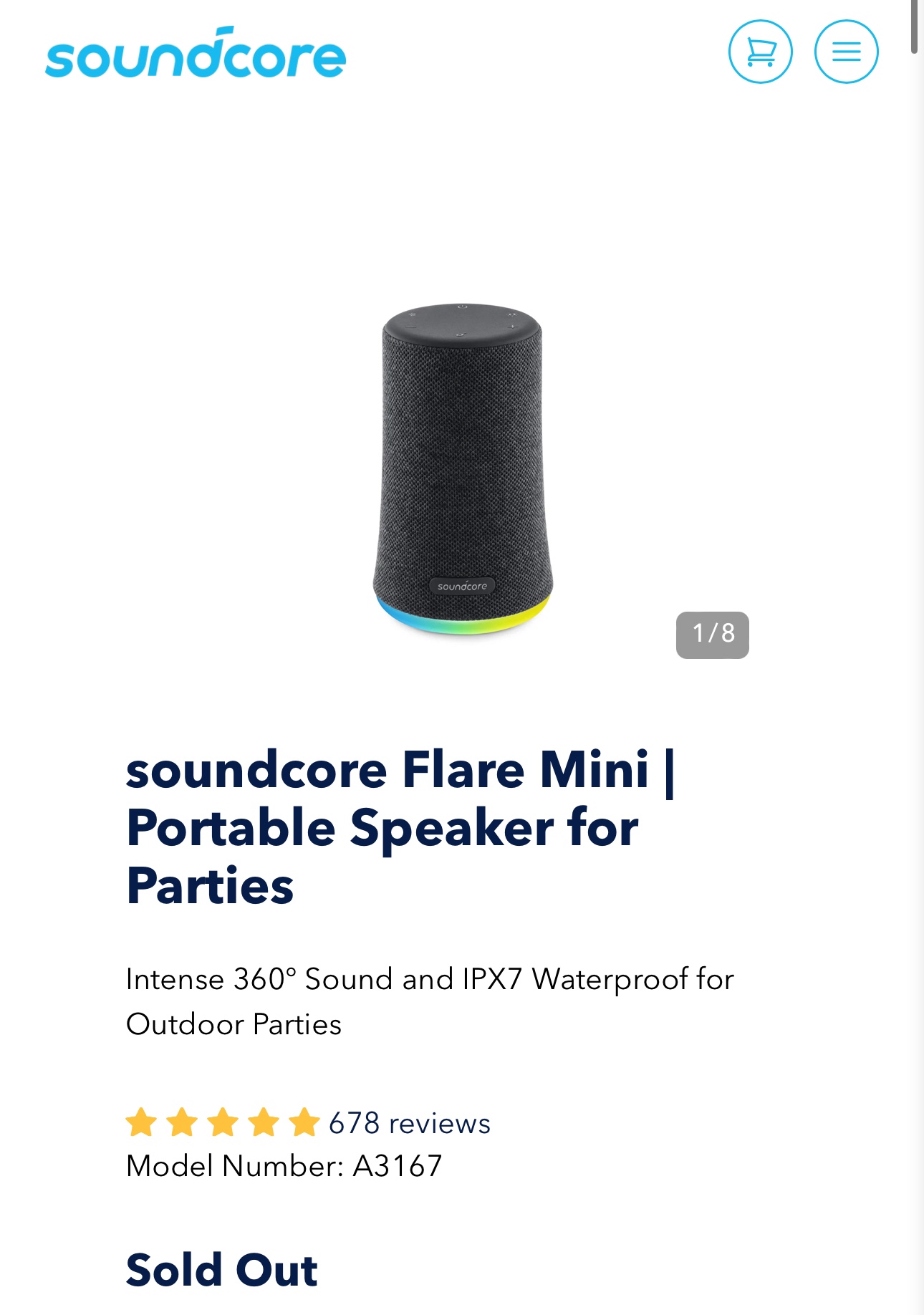 Soundcore Flare Mini Waterproof speakers thumbnail