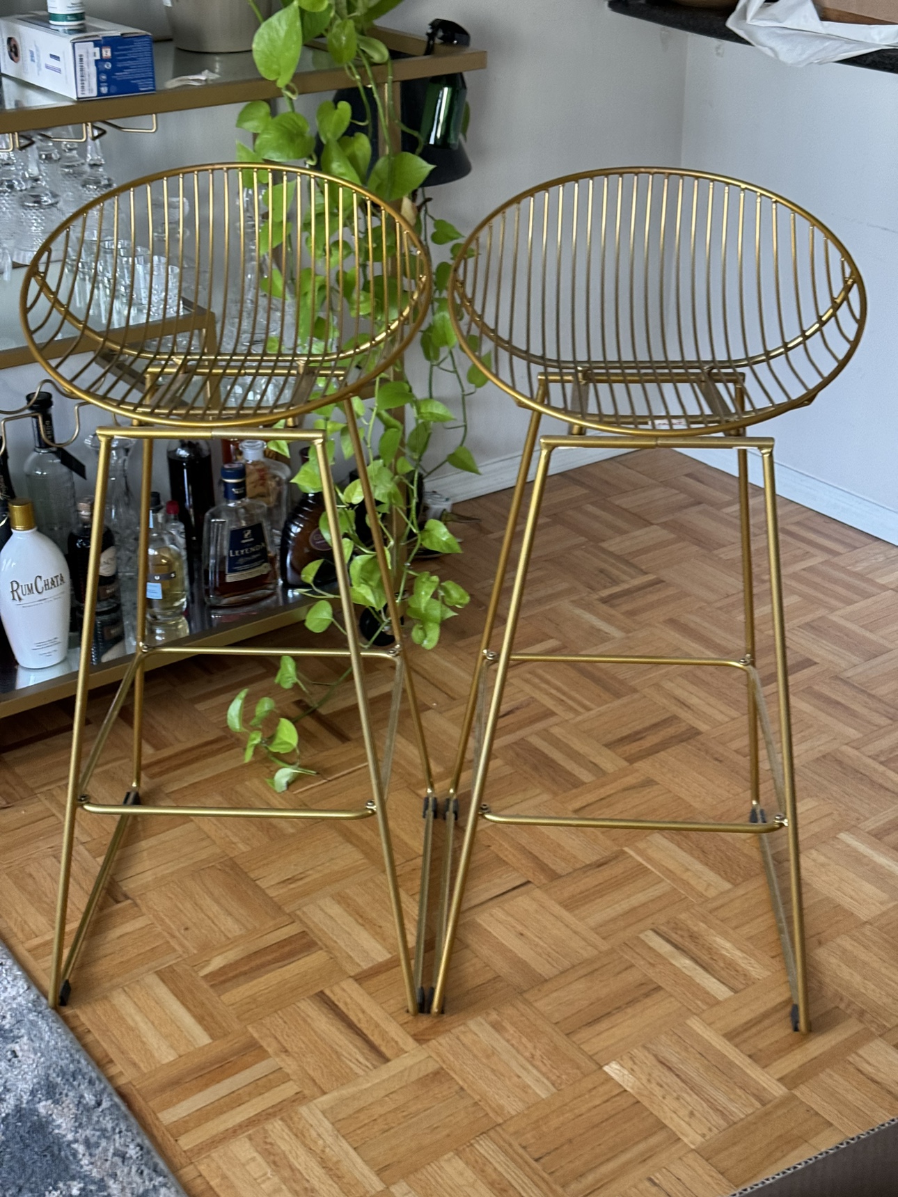 Golden Bar Stools