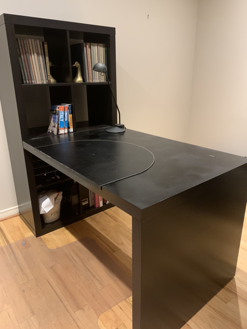 Ikea Kallax 6 + Desk black - photo 2