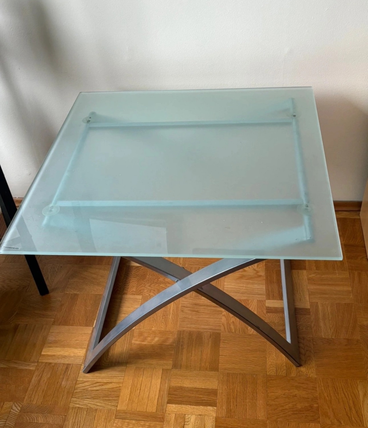 Frosted Glass End Table