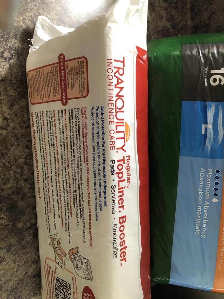 #freecycle adult diapers L size and pads image indicator(5)