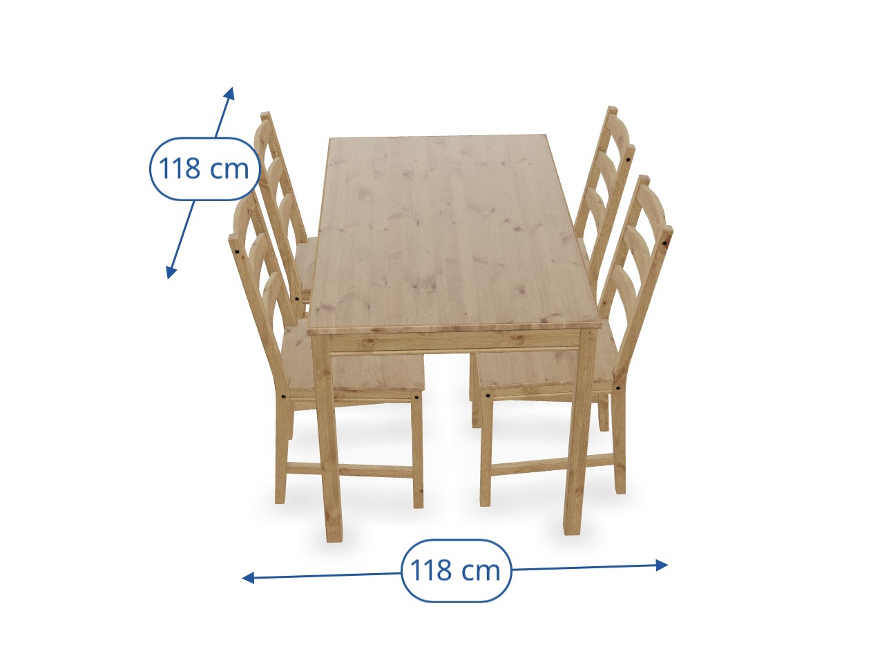 Dining table with 4 chairs - photo 2