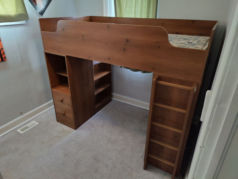loft bed with desk