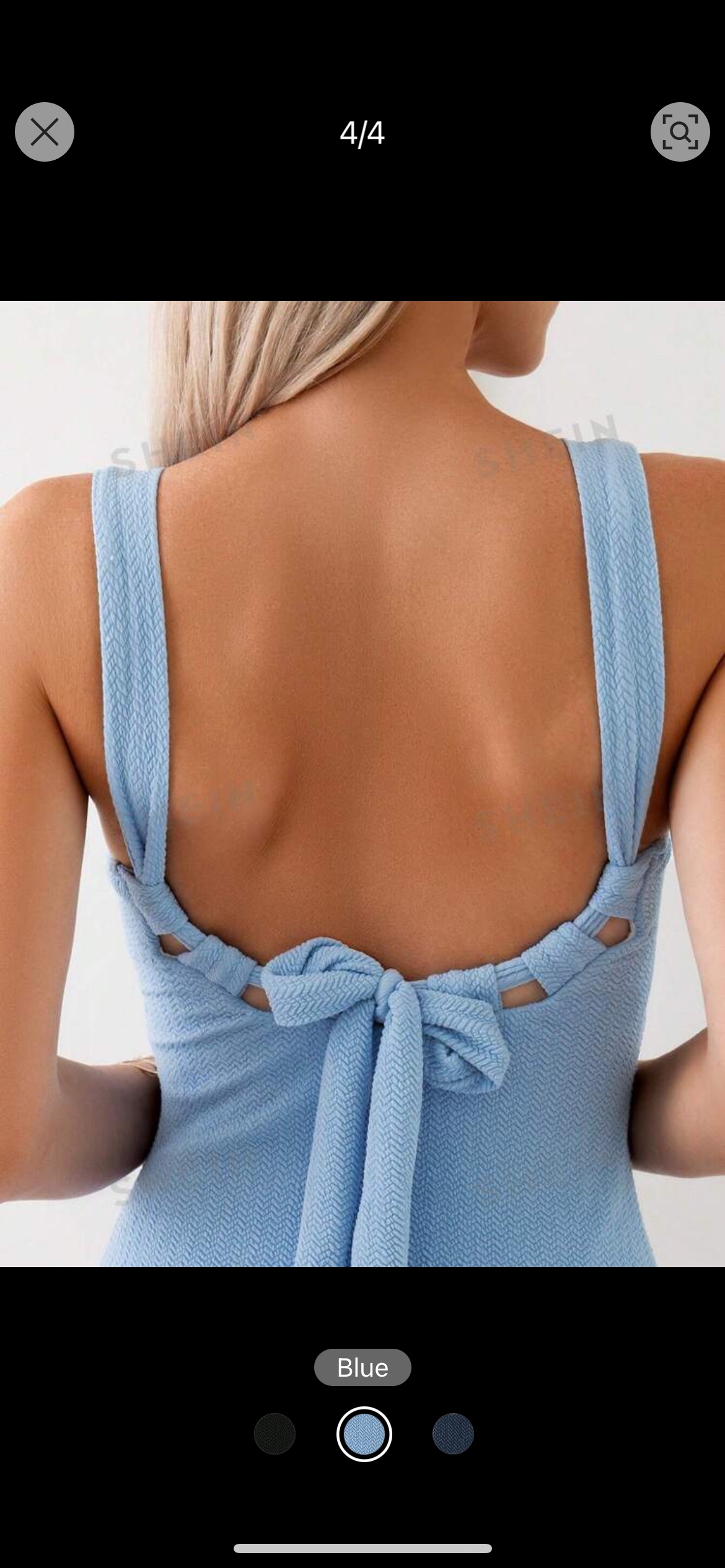 Blue one piece swimsuit image indicator(3)