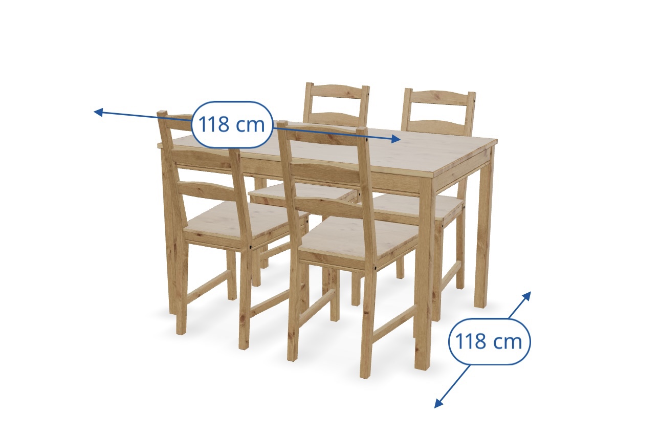Dining table with 4 chairs - photo 4