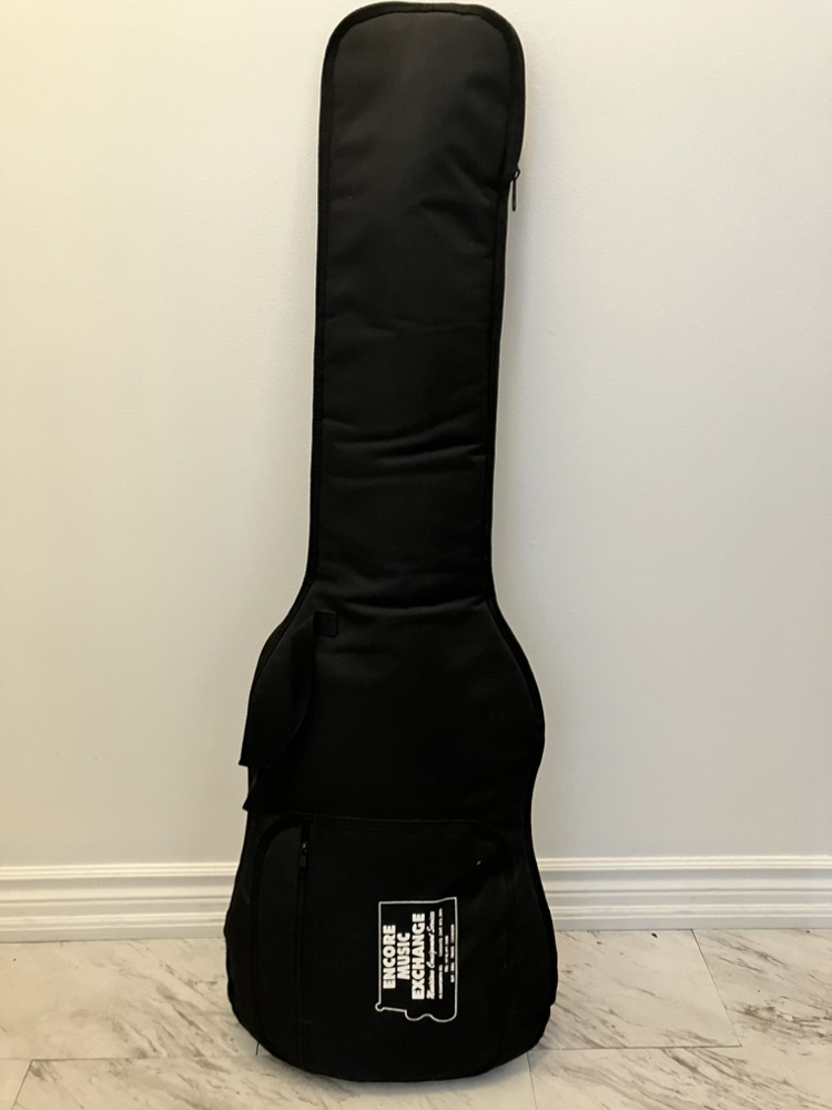 Vintage Bass Guitar with Strap and new softcase image indicator(2)