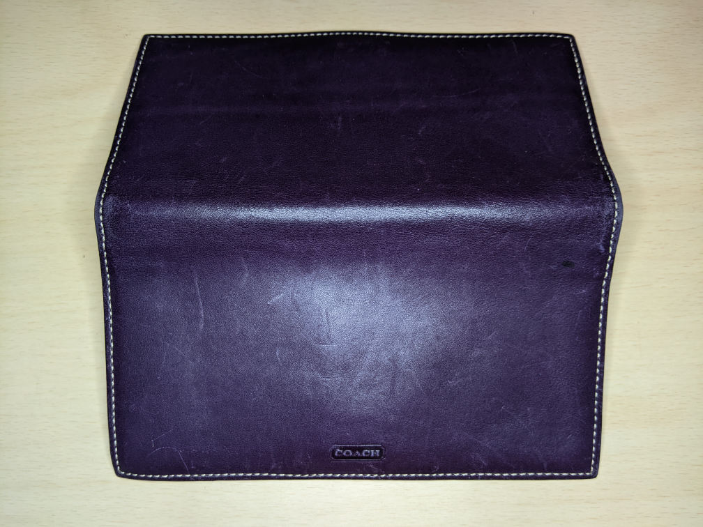 COACH Bifold Notebook Checkbook Cover Wallet Vintage Rare Retro image indicator(5)
