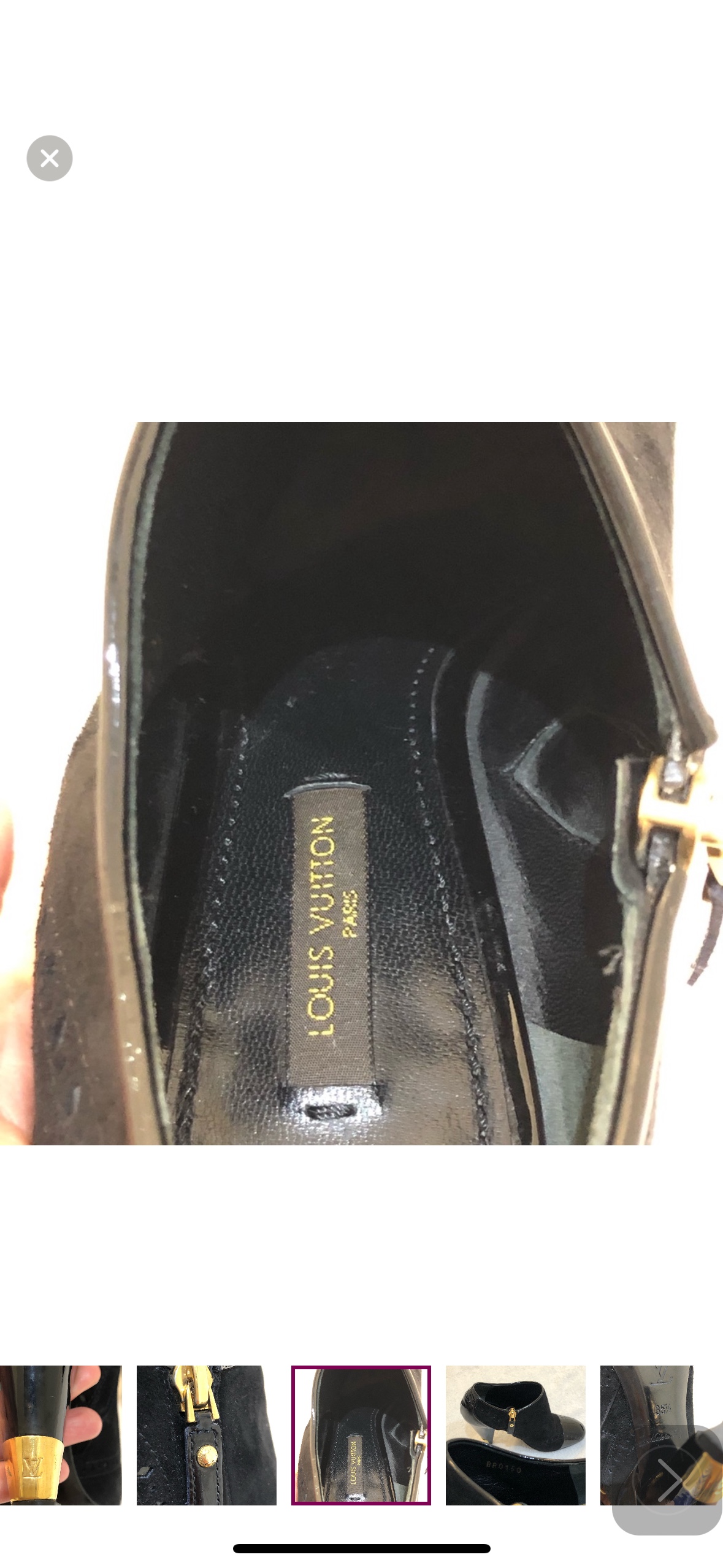 Louis Vuitton suede ankle bootie image indicator(5)