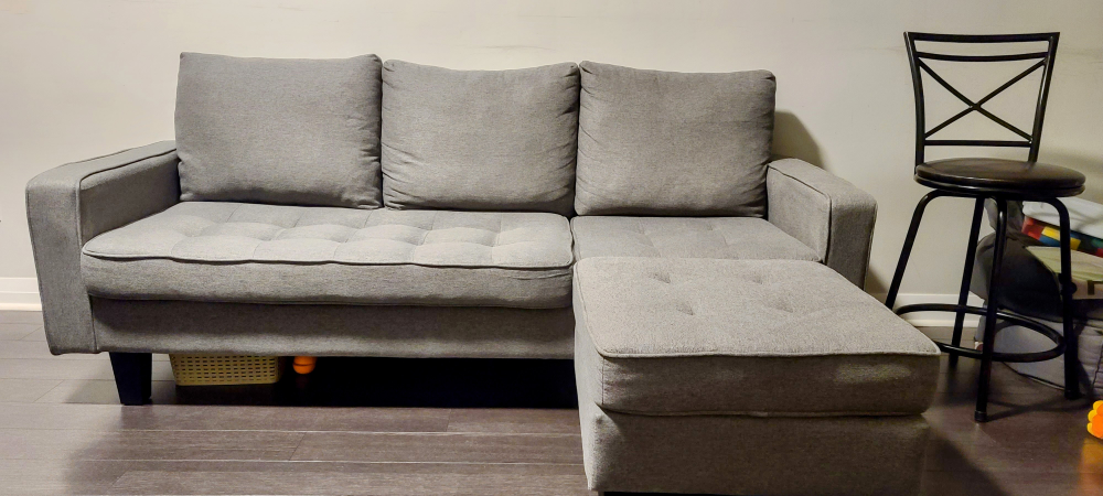 3 seat sofa with ottoman