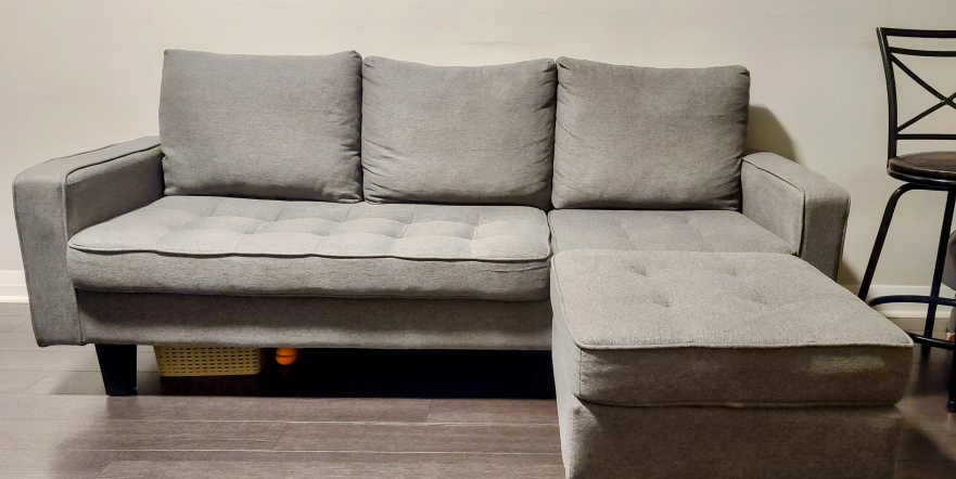 3 seat sofa with ottoman - photo 2
