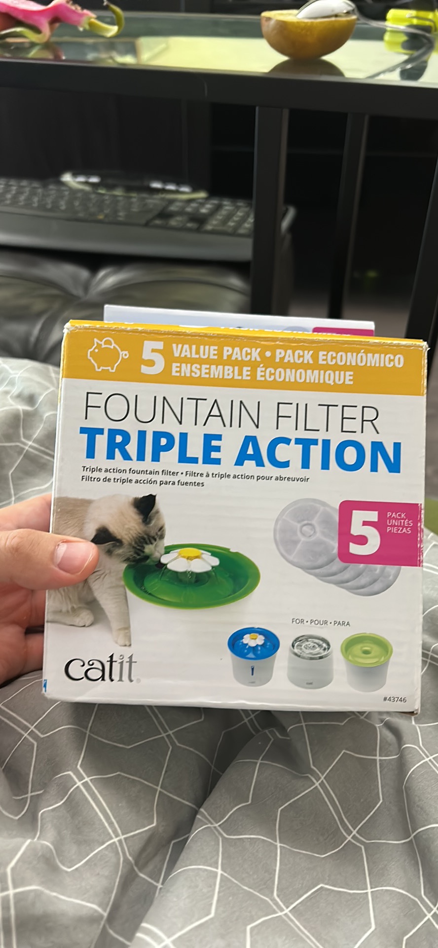 Catit pack of 4 water fountain filter