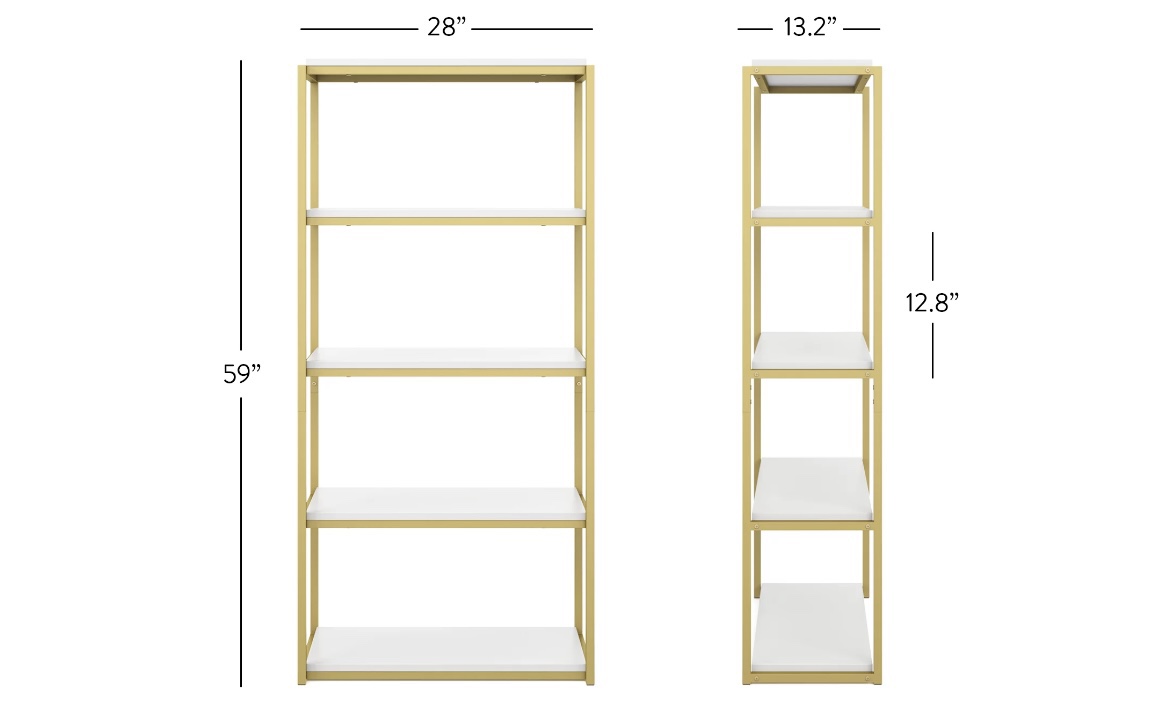 Nathan James Modern Etagere Bookcase - photo 5