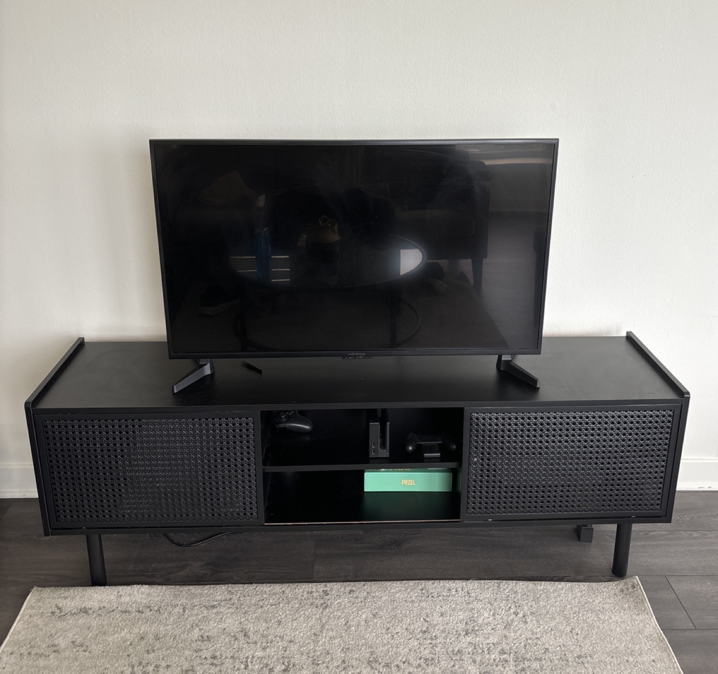 Black TV Rack